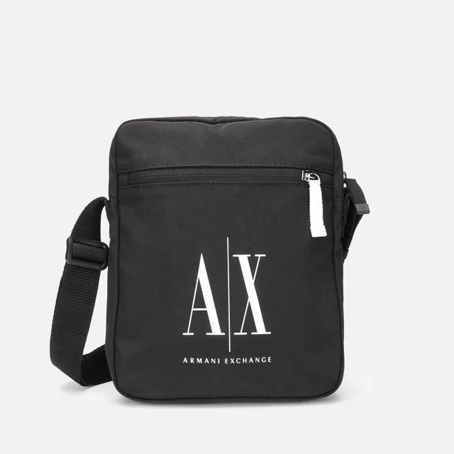 Armani Exchange Men's Ax Logo Crossbody Bag - Black