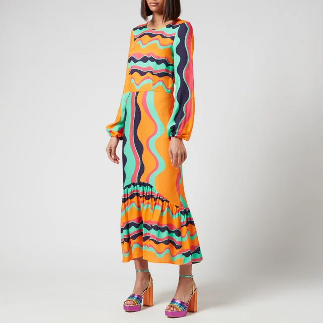 Never Fully Dressed Women's Curved Wave Sierra Dress - Multi