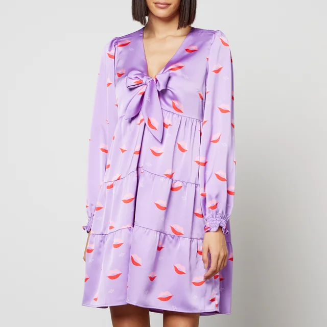 CRAS Rachelcras Printed Satin Dress