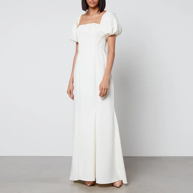 Hope & Ivy Elsa Floral-Jacquard Maxi Dress