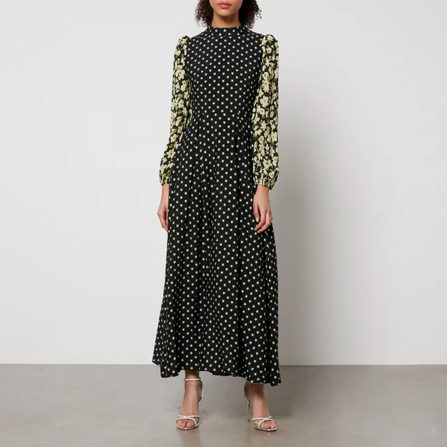 Sister Jane Ballad Jacquard and Seersucker Midi Dress