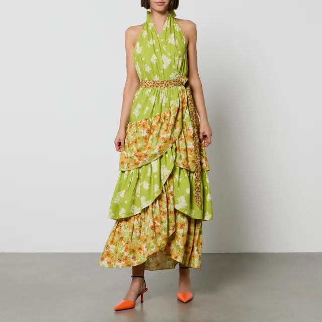 Never Fully Dressed Matilda Printed Cotton-Poplin Wrap Dress