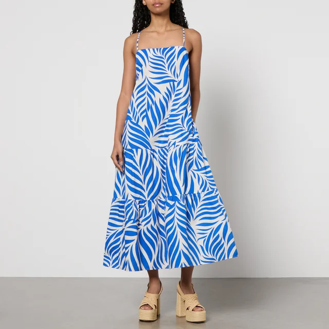 Nobody's Child Etain India Blue Cotton-Poplin Dress