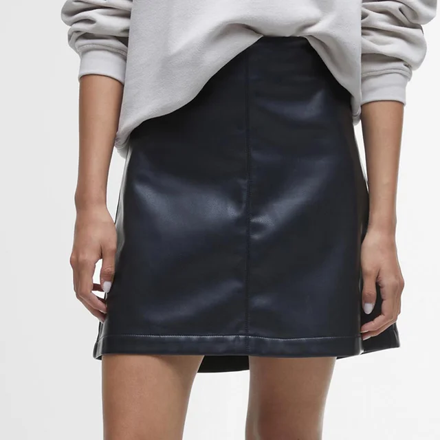 Barbour International Peyton Faux Leather Mini Skirt
