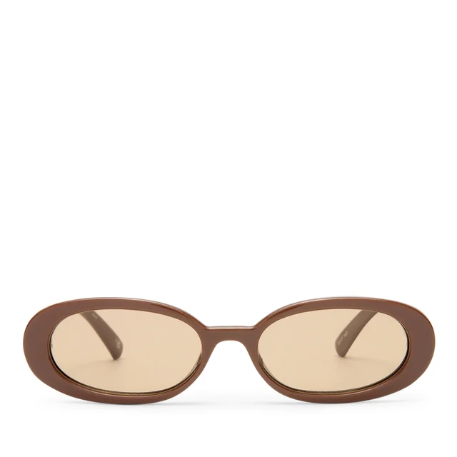 Le Specs Outta Love Polycarbonate Oval-Frame Sunglasses