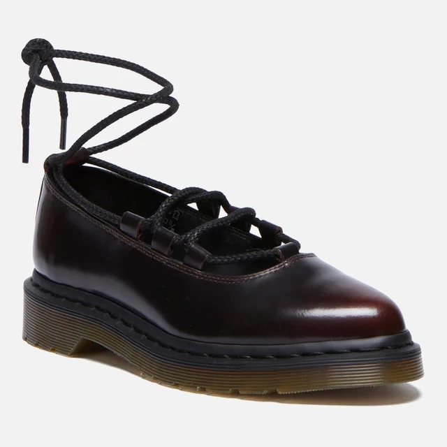 Dr. Martens Women's Elphie II Leather Lace Up Flats